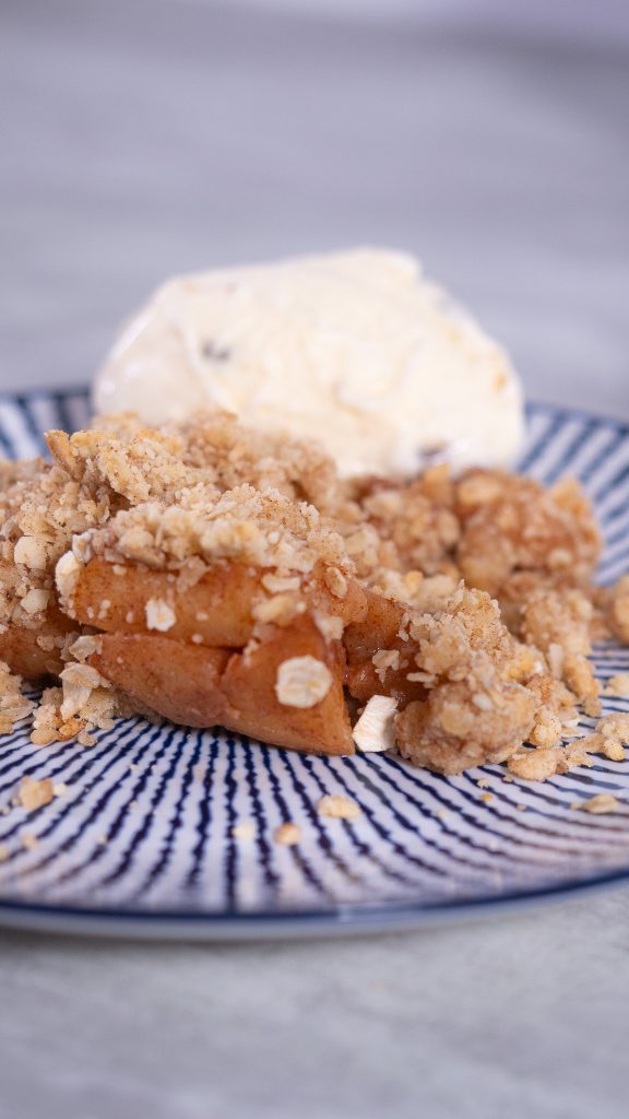 Recette de crumble aux pommes