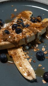 Healthy banana split