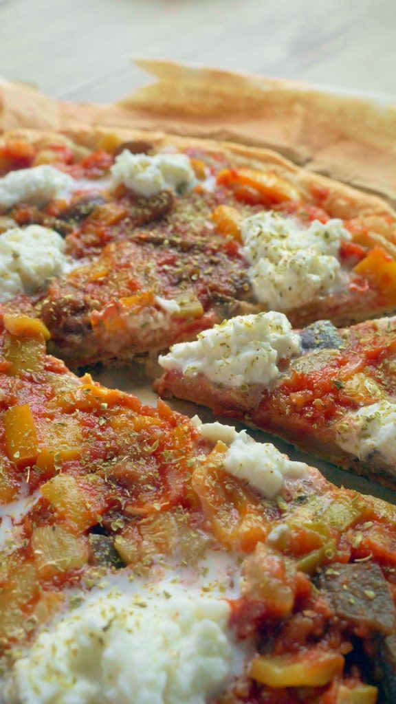 Tarte légumes burrata