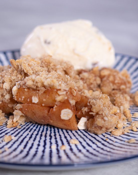 Recette de crumble aux pommes