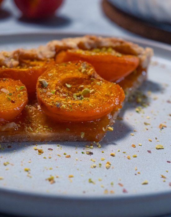 Tarte abricot pistache